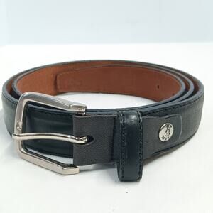 GP & Max Italian Leather Vera Pelle Wide Leather Dress Casual Belt Black 115/100